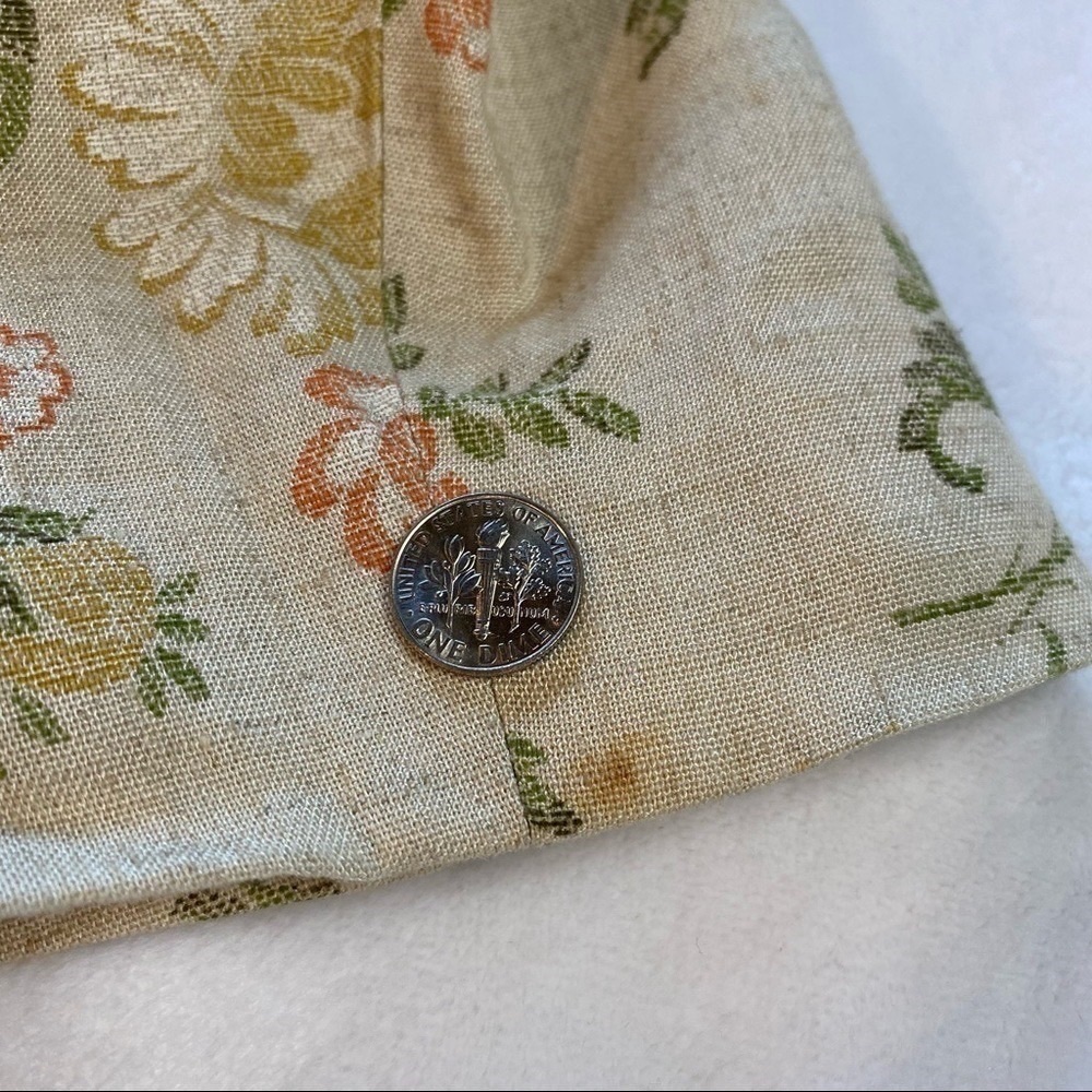 Vintage Paul Harris Lined Floral Linen Rayon Blazer Size Large - Picture 15 of 15